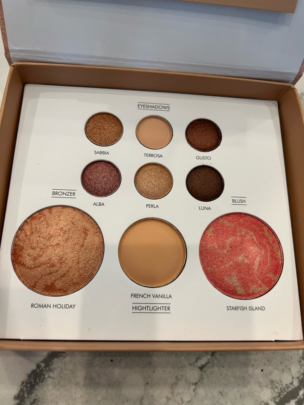 YNS Generic Bronze & Coral Face and Eye Palette